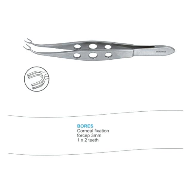 Microtrack Bores Corneal Fixation Forceps - Global Surgicals