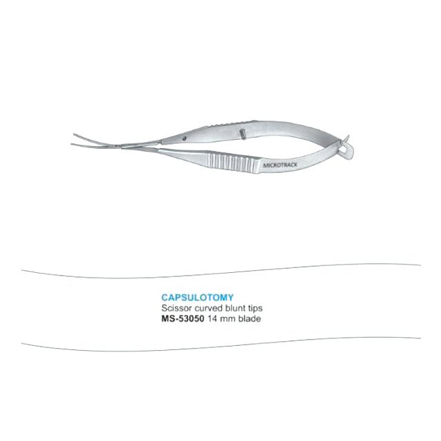 Microtrack Capsulotomy Scissors - Global Surgicals