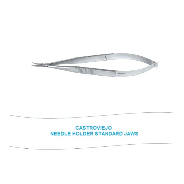 Microtrack Castroviejo Needle Holder Standard Jaws - Global Surgicals