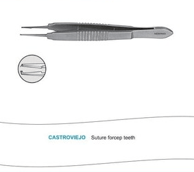Microtrack Castroviejo Suture Forceps - Global Surgicals