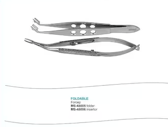 Microtrack Foldable Lens Forceps - Global Surgicals