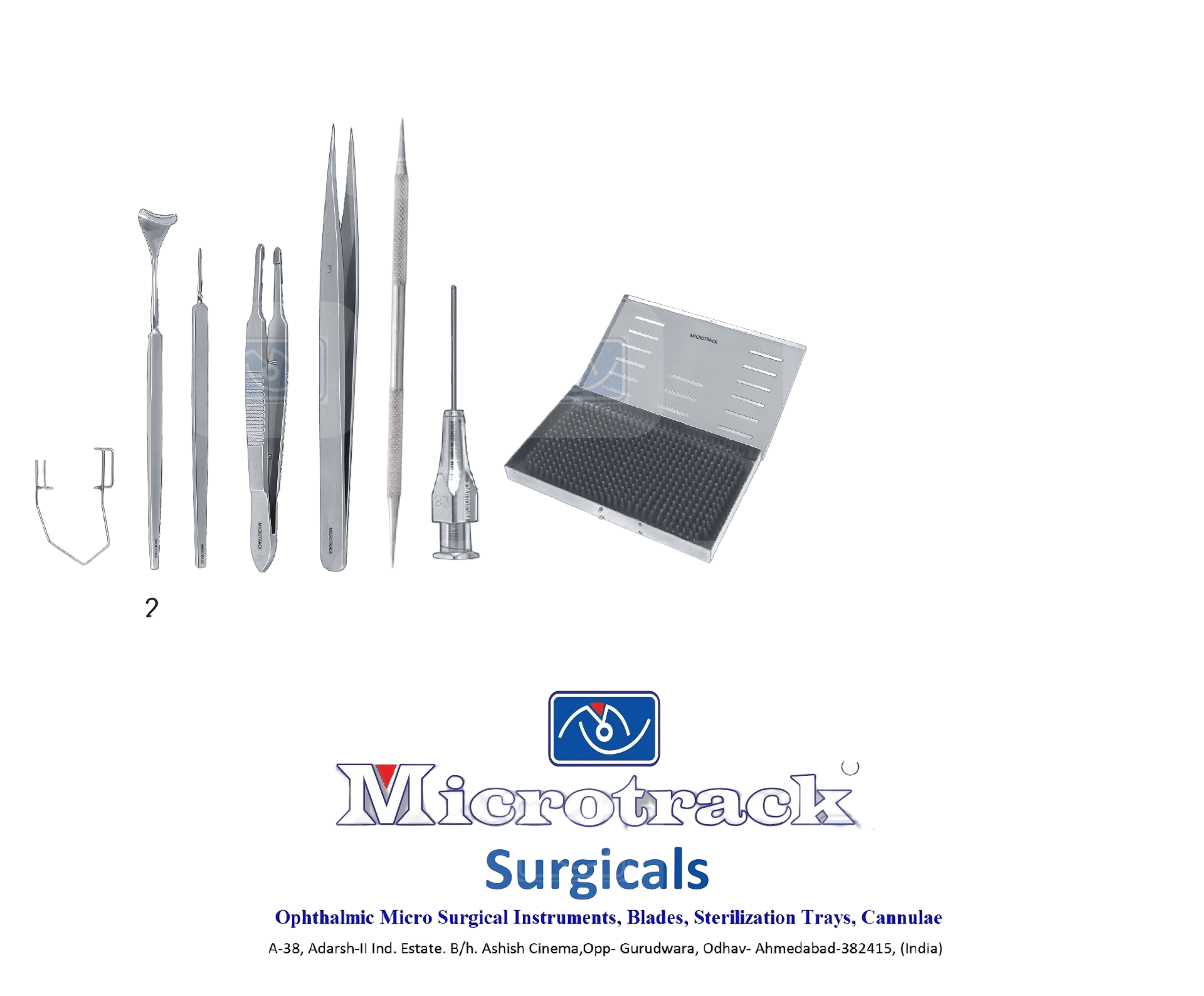 Microtrack Foreign Body Removal Surgical Instruments Set - Global Surgicals