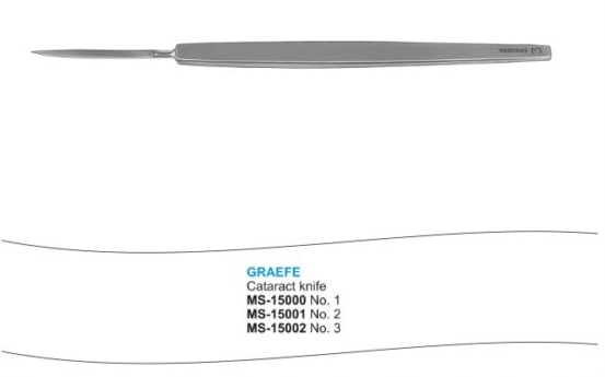 Microtrack Graefe Catract Knife - Global Surgicals