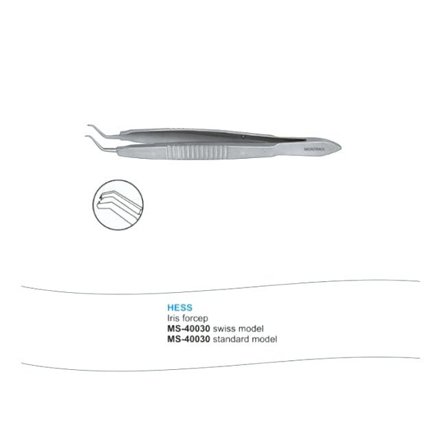 Microtrack Hess Iris Forceps - Global Surgicals