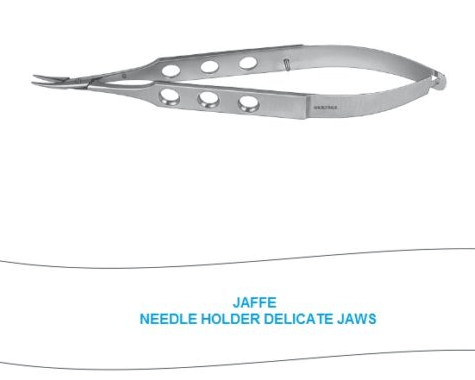 Microtrack Jaffe Needle Holder Delicate Jaws - Global Surgicals