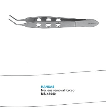 Microtrack Kansas Nucleus Removal Forceps - Global Surgicals