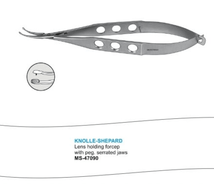 Microtrack Knolle - Shepard Lens Holding Forceps - Global Surgicals