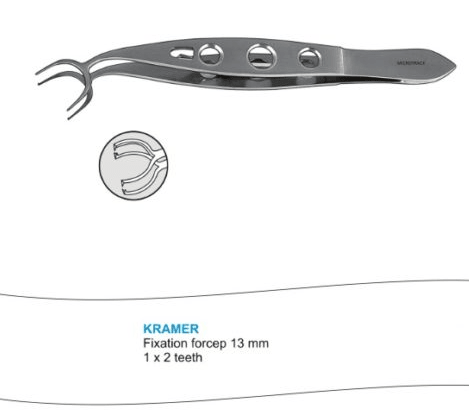 Microtrack Kramer Fixation Forceps - Global Surgicals