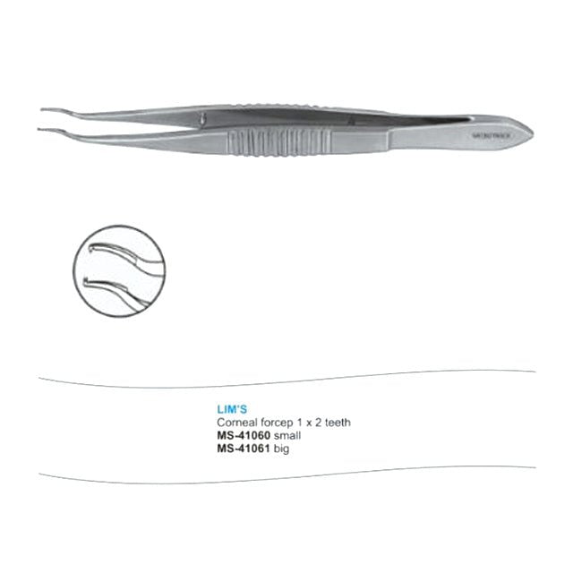 Microtrack Lim's Corneal Forceps - Global Surgicals