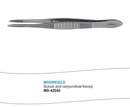 Microtrack Moorefield Suture And Conjunctival Forceps - Global Surgicals