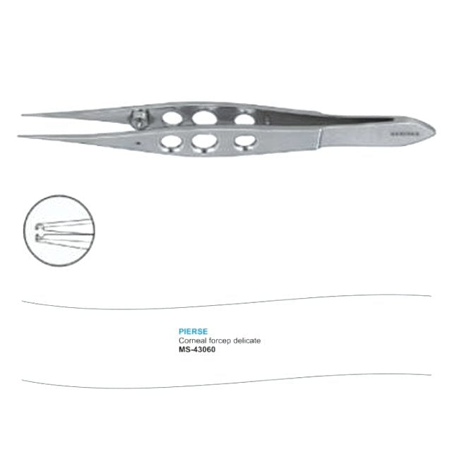 Microtrack Pierse Corneal Forceps - Global Surgicals