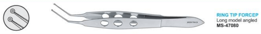Microtrack Ring Tip Forceps - Global Surgicals