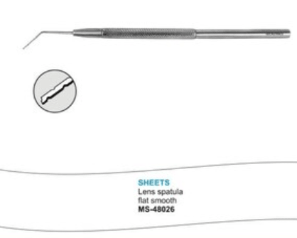 Microtrack Sheets Lens Spatula - Global Surgicals