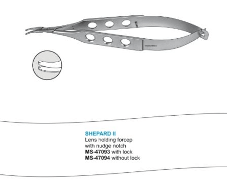 Microtrack Shepard II Lens Holding Forceps - Global Surgicals