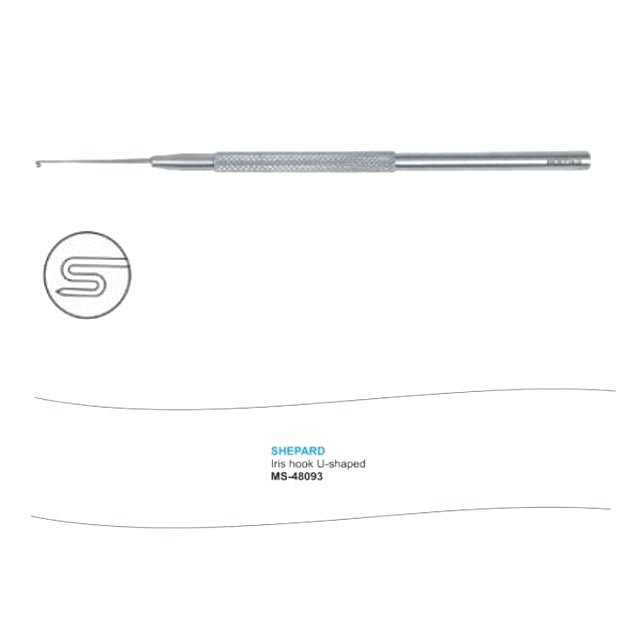 Microtrack Shepard Iris Hook - U - Shaped - Global Surgicals