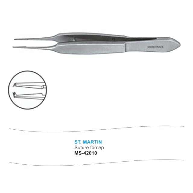 Microtrack St. Martin Suture Forceps - Global Surgicals