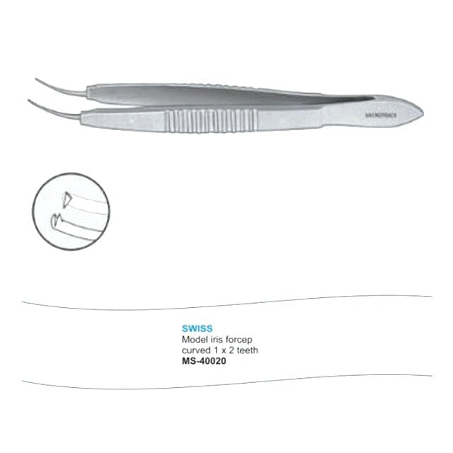 Microtrack Swiss Model Iris Forceps - Global Surgicals