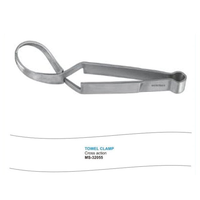 Microtrack Towel Clamp Cross Action - Global Surgicals