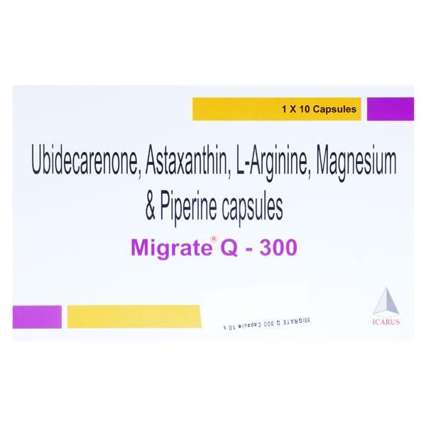 MIGRATE Q 300 Capsule 10's - Global Surgicals