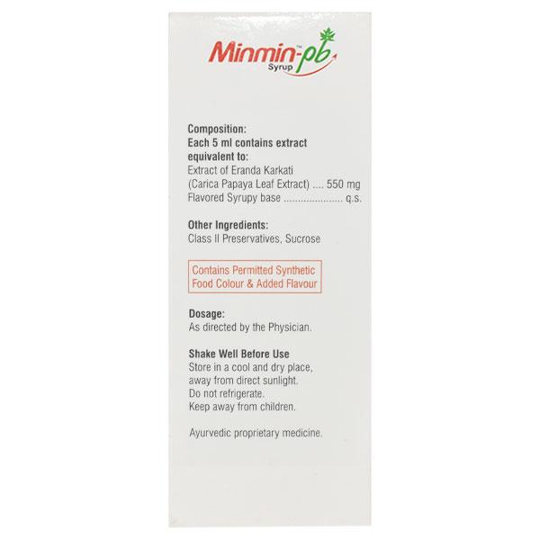Minmin PB Syrup 120ml - Global Surgicals