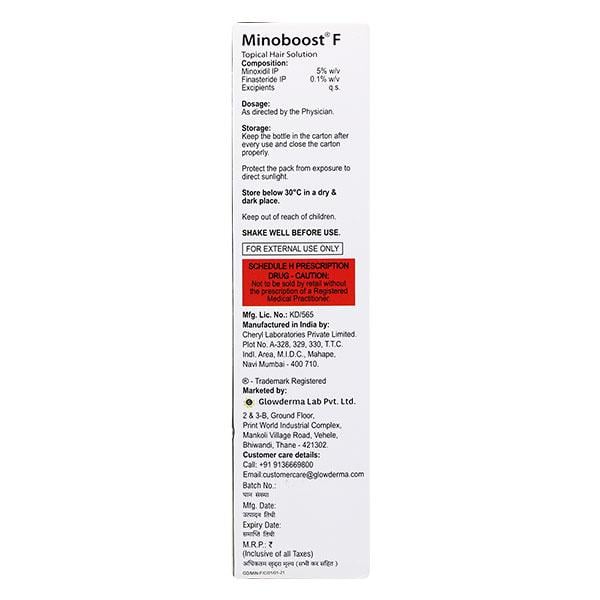 MINOBOOST F TOPICAL HAIR Solution 60ml - Global Surgicals