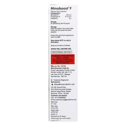MINOBOOST F TOPICAL HAIR Solution 60ml - Global Surgicals