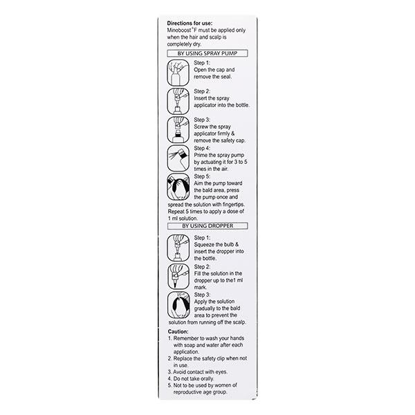 MINOBOOST F TOPICAL HAIR Solution 60ml - Global Surgicals