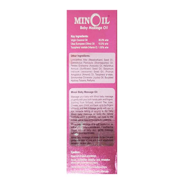 MINOIL (MEADOWFOAM OIL+AVOCADO OIL) BABY MASSAGE Oil 100ml - Global Surgicals