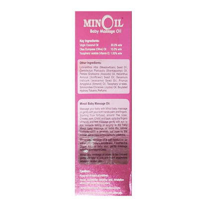 MINOIL (MEADOWFOAM OIL+AVOCADO OIL) BABY MASSAGE Oil 100ml - Global Surgicals