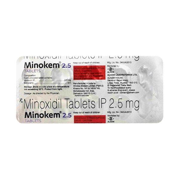 MINOKEM 2.5 Tablet 10's - Global Surgicals