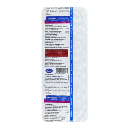 MINOLAST LX Tablet 10's - Global Surgicals
