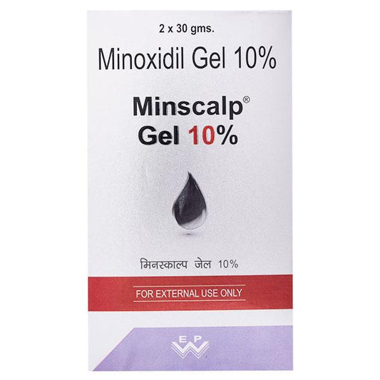 Minscalp 10% Gel 2X30gm - Global Surgicals