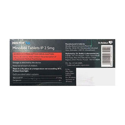 MINTOP 2.5mg Tablet 3x10's - Global Surgicals