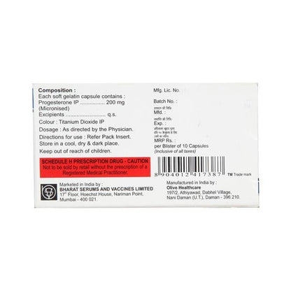 Miprogen 200mg Capsule 10'S - Global Surgicals