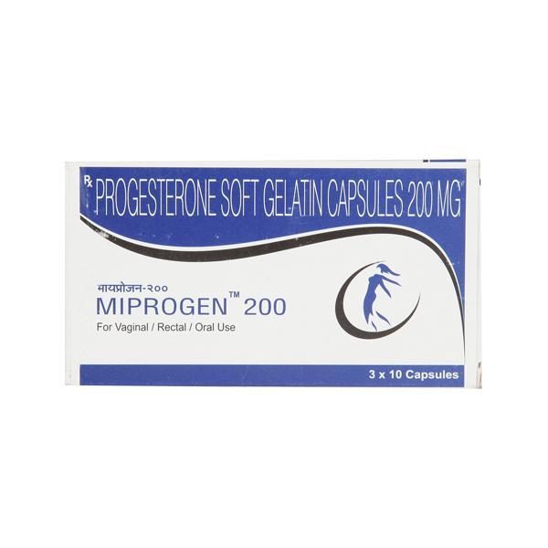 Miprogen 200mg Capsule 10'S - Global Surgicals