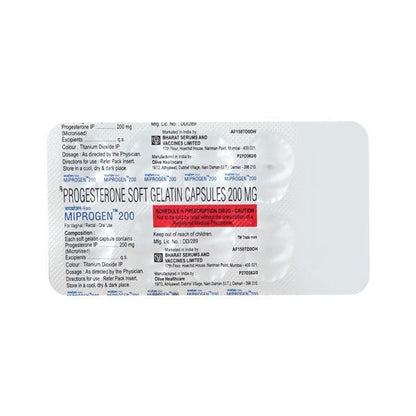 Miprogen 200mg Capsule 10'S - Global Surgicals