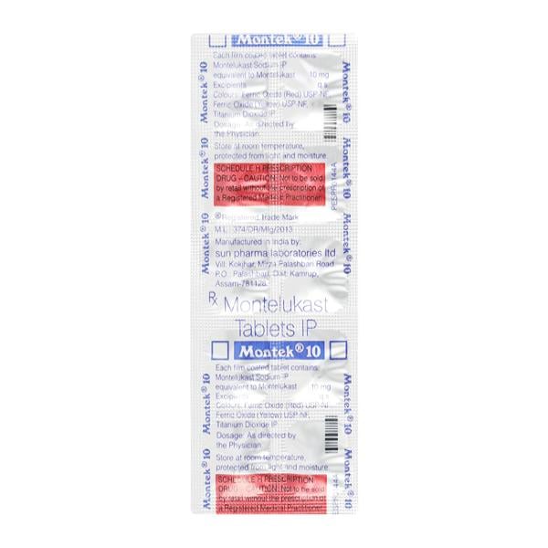 Montek 10mg Tablet 10'S
