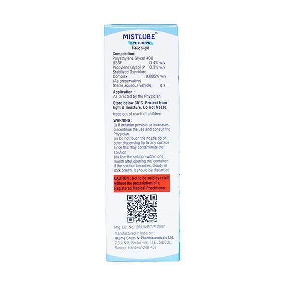 MISTLUBE Eye Drops 10ml - Global Surgicals