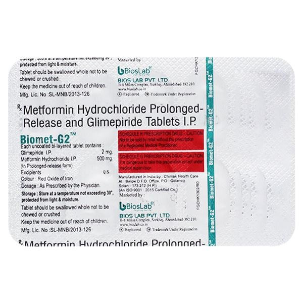 BIOMET G2 Tablet 10's