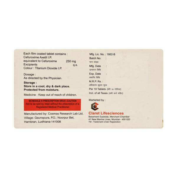 CEPAZINE 250 Tablet 10's