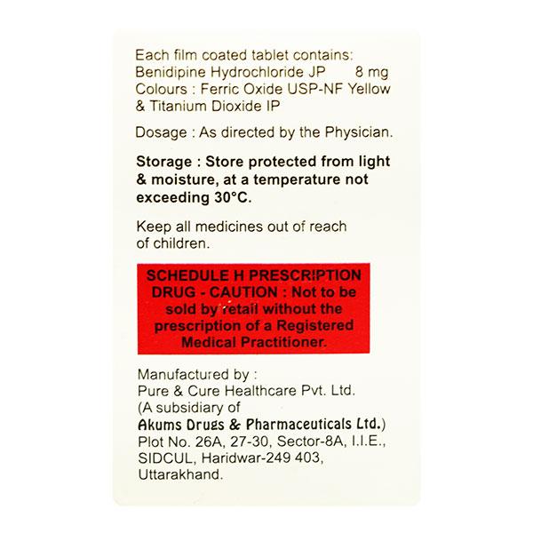 BENIPRES 8mg Tablet 30's