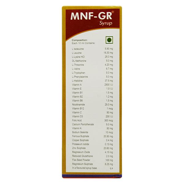 MNF GR Syrup 200ml - Global Surgicals