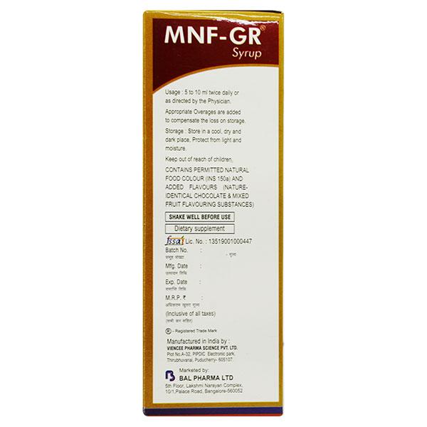 MNF GR Syrup 200ml - Global Surgicals