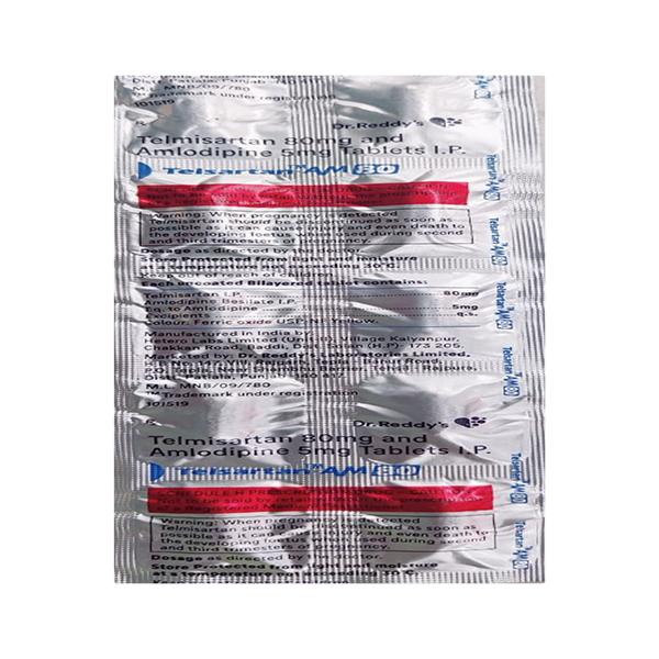 Telsartan AM 80mg Tablet 10'S