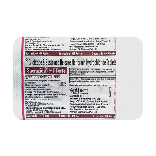 Sucrazide MF Forte Tablet 10'S