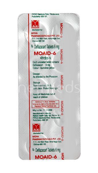 Moaid 6mg Tablet 10'S - Global Surgicals