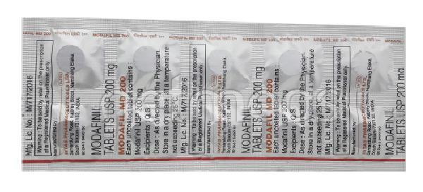 Modafil MD 200mg Tablet 10'S - Global Surgicals