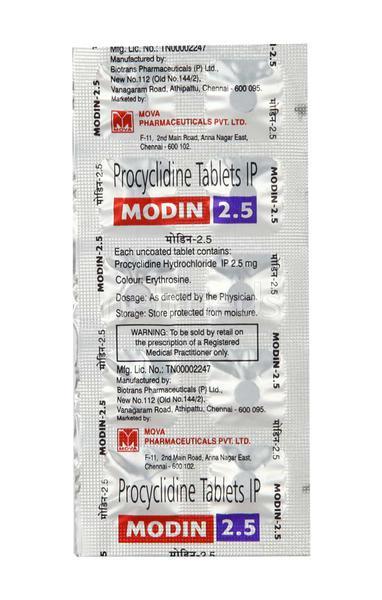 Modin 2.5mg Tablet 10'S - Global Surgicals