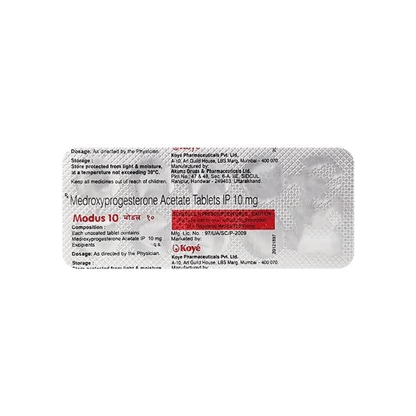 Modus 10mg Tablet 10'S - Global Surgicals