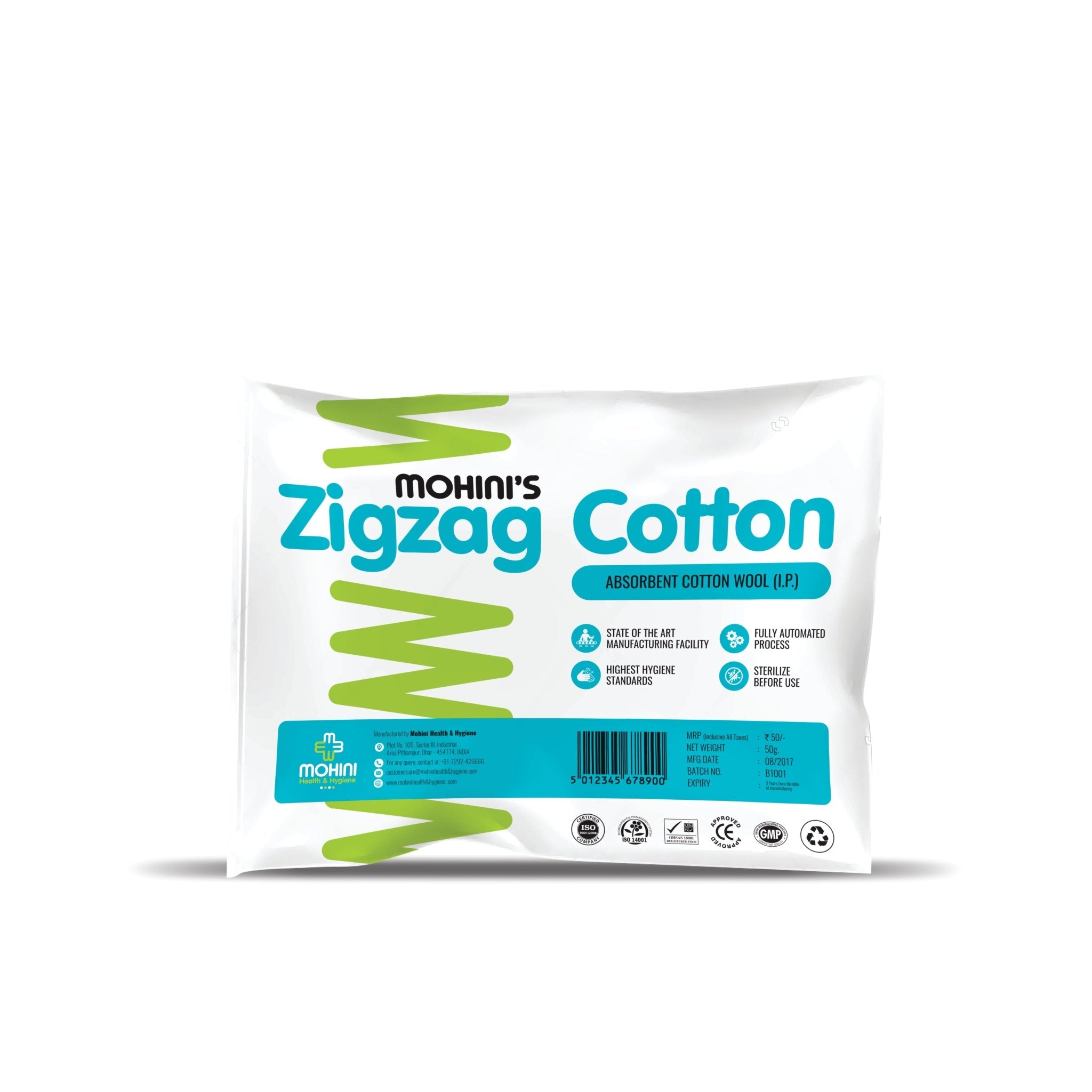Mohini Zig - Zag Cotton Roll Net - Global Surgicals